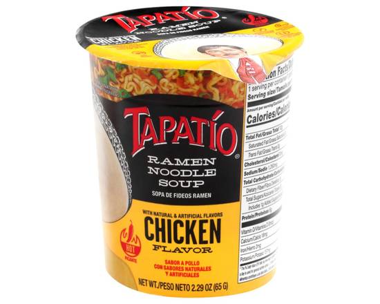 Order Tapatio Ramen Cup Chicken 2.29oz food online from Rocket store, San Clemente on bringmethat.com