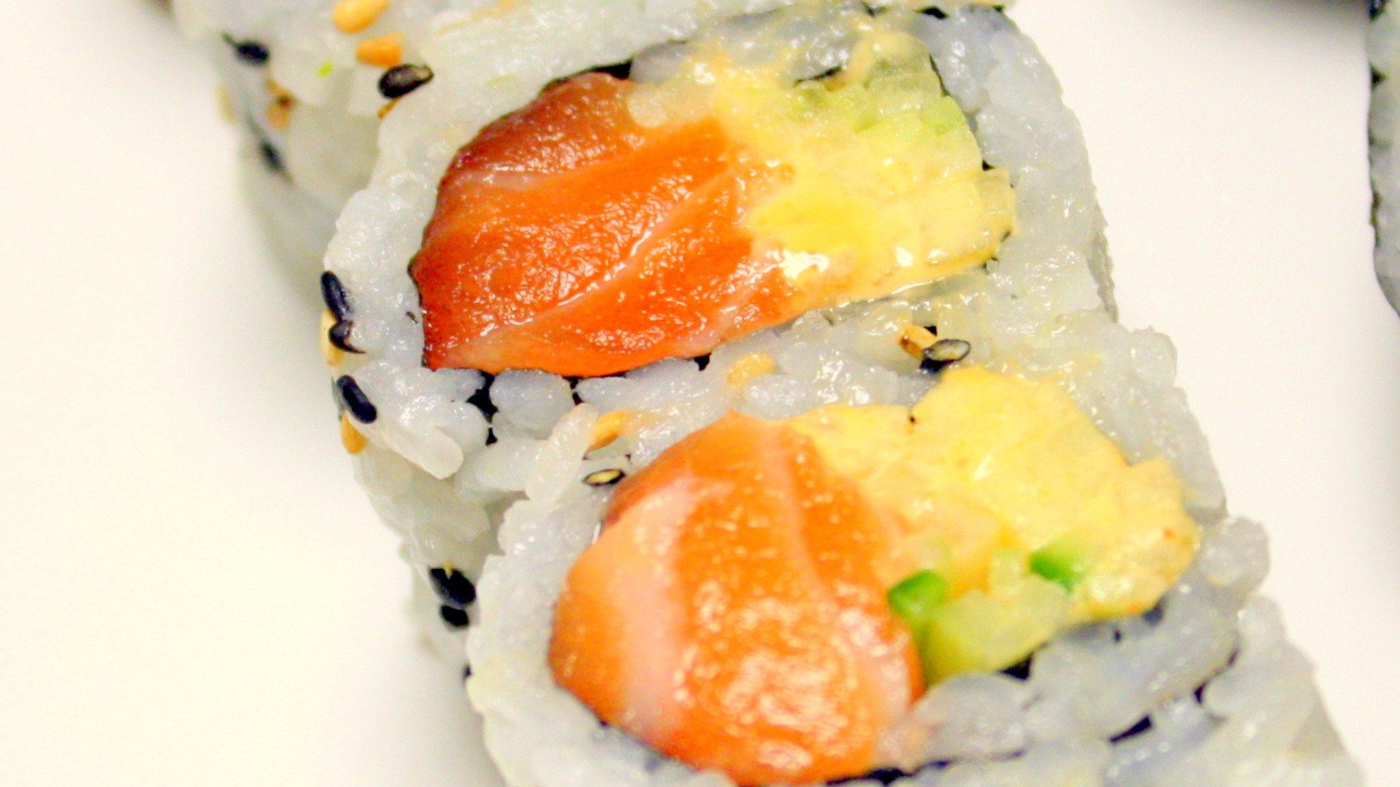 Order Spicy Salmon Handroll food online from Ginger Exchange Symphony store, Boston on bringmethat.com
