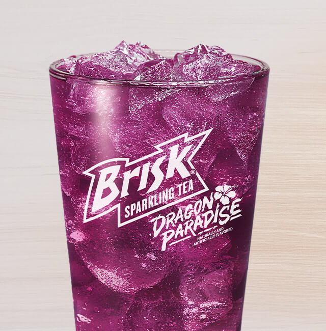 Order Brisk® Dragon Paradise™ Sparkling Iced Tea food online from Taco Bell store, Eagle River on bringmethat.com