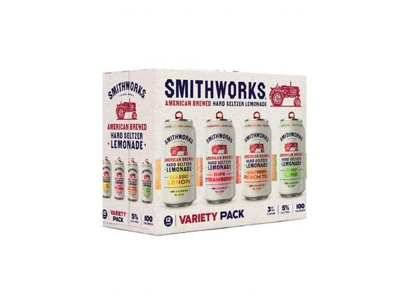 Order Smithworks Hard Seltzer Lemonade Variety Pack - 12x 12oz Cans food online from Jacob's Liquor store, Sachse on bringmethat.com