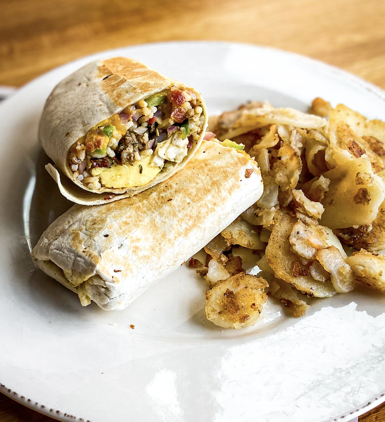 Order Breakfast Burrito food online from Iron Rooster store, Annapolis on bringmethat.com