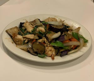 Order Spicy Eggplant food online from Chillin Thai Cuisine store, El Monte on bringmethat.com