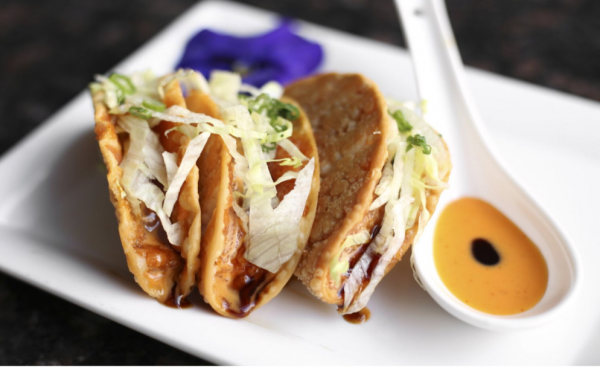 Order Asian Taco (3 Crispy Pieces per Order) food online from Ryuu Asian BBQ store, Chicago on bringmethat.com