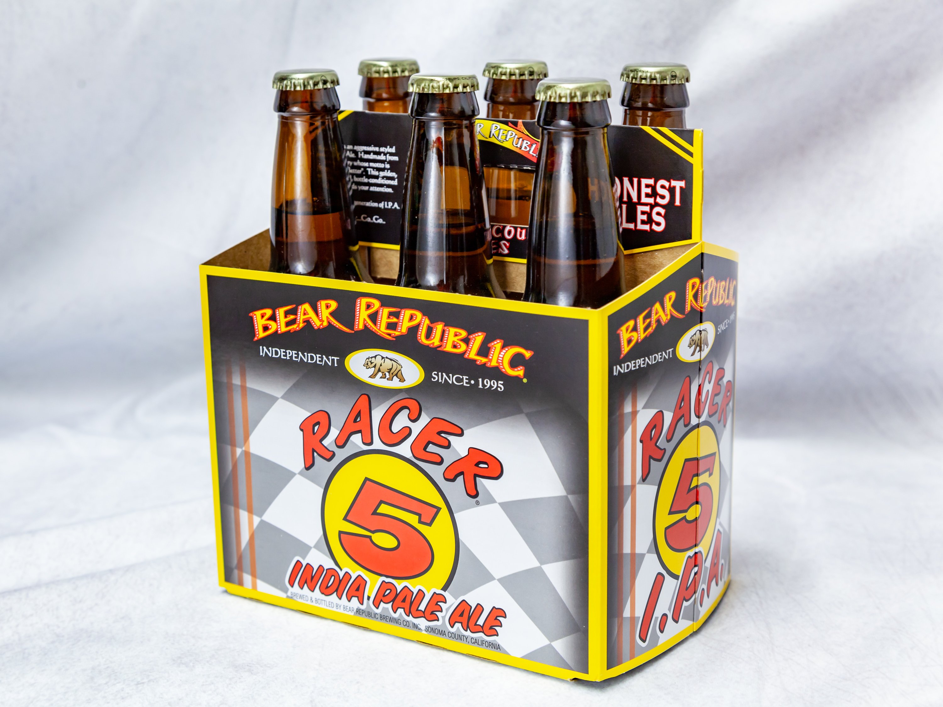 Order 6 Pack Bottle Bear Republic Racer 5 Ipa food online from Gallaghers Drive-In Liquor store, Oakland on bringmethat.com