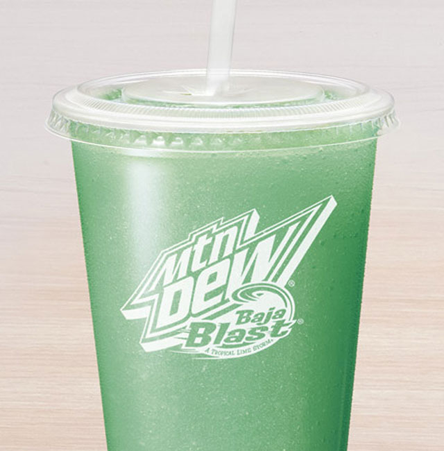 Order Mountain Dew Baja Blast® Freeze food online from Taco Bell store, Puyallup on bringmethat.com