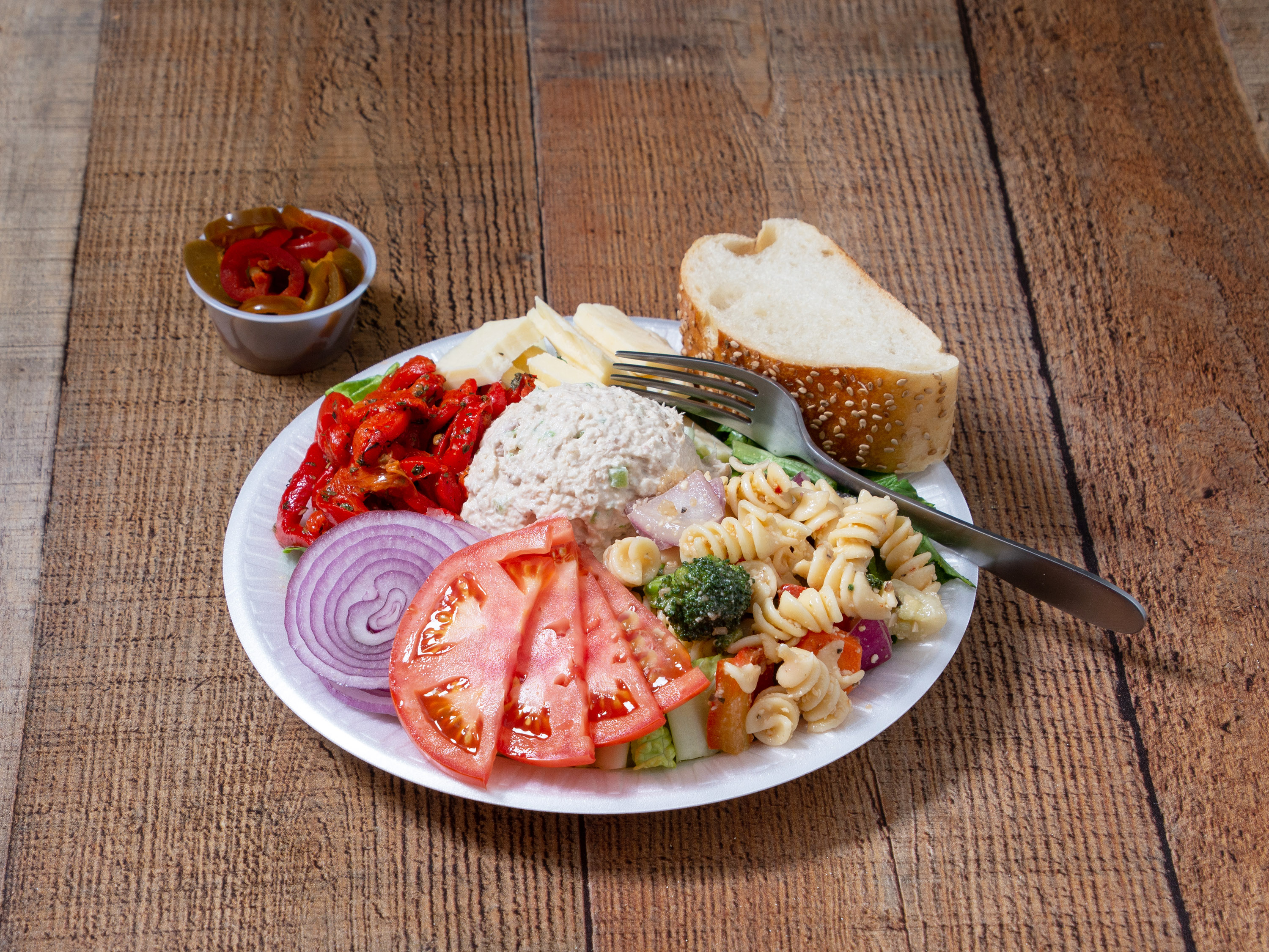 Order Tuna Salad Platter food online from Sonny Italian Deli store, Royersford on bringmethat.com