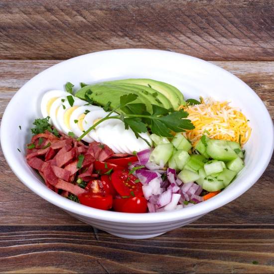 Order MODERN COBB SALAD food online from The Protein Source store, Las Vegas on bringmethat.com