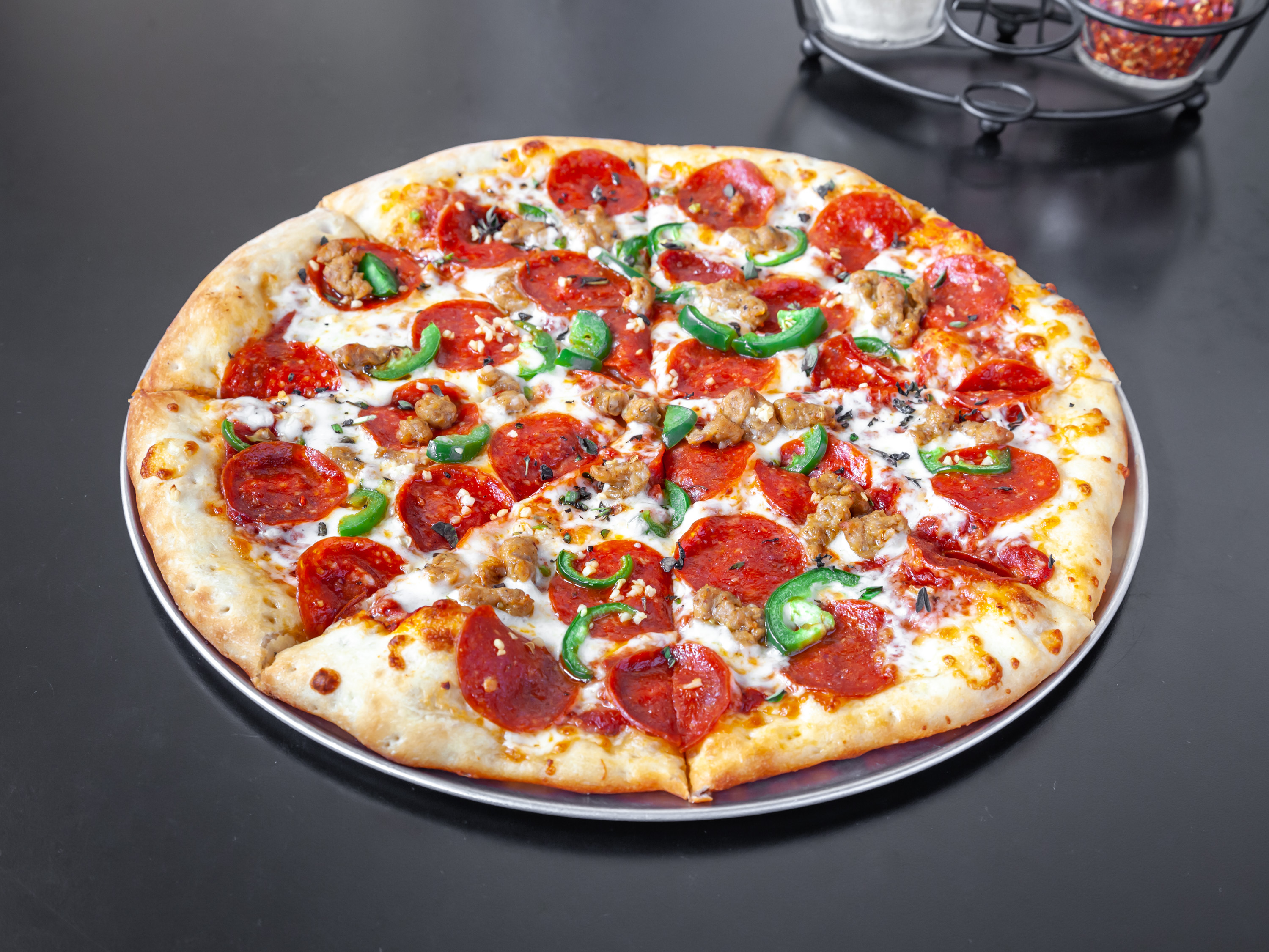 Order Dragon Pizza food online from Zeeks Pizza store, Redmond on bringmethat.com