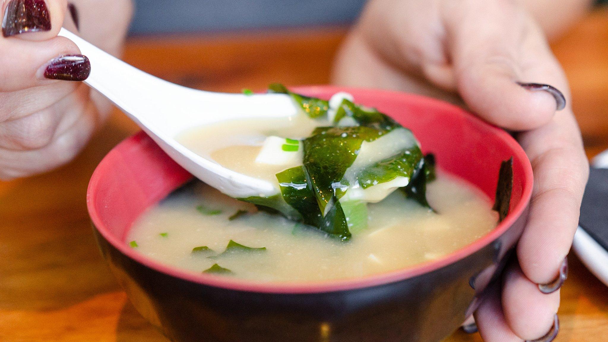 Order Miso Soup food online from Hapa Sushi Grill and Sake Bar Lodo store, Denver on bringmethat.com