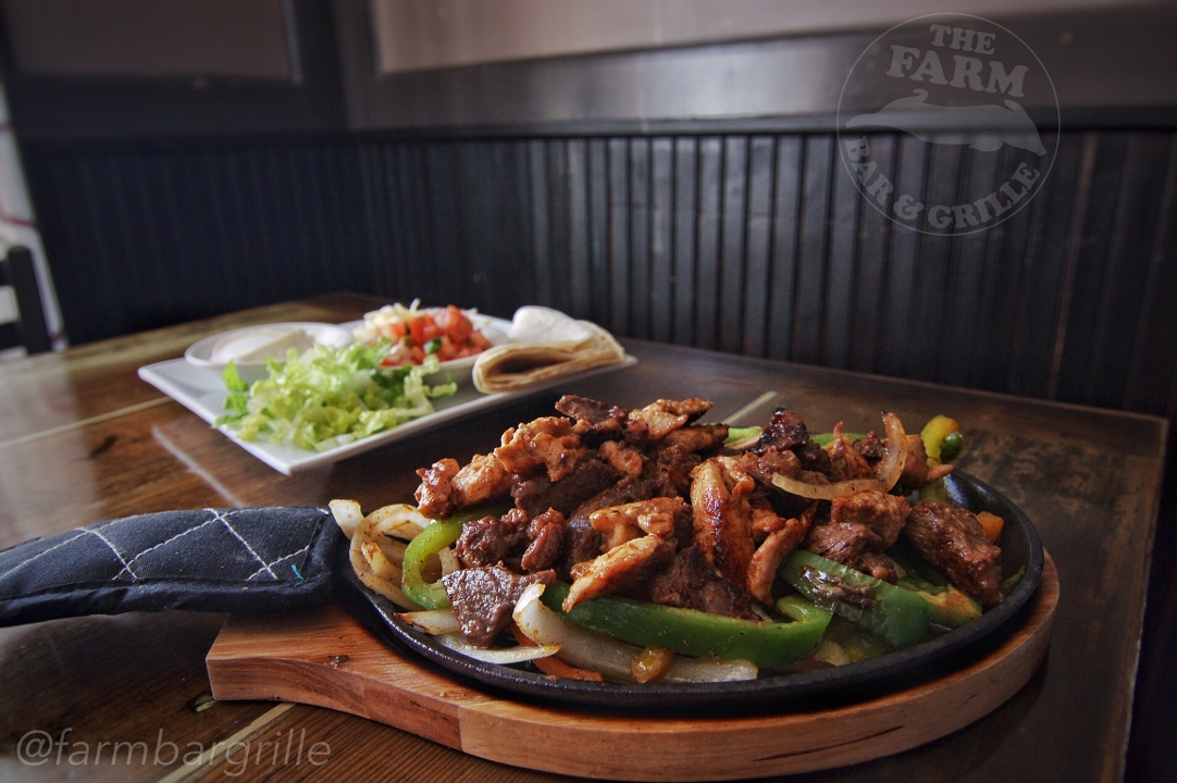 Order Fajitas food online from The Farm Bar & Grille store, Manchester on bringmethat.com