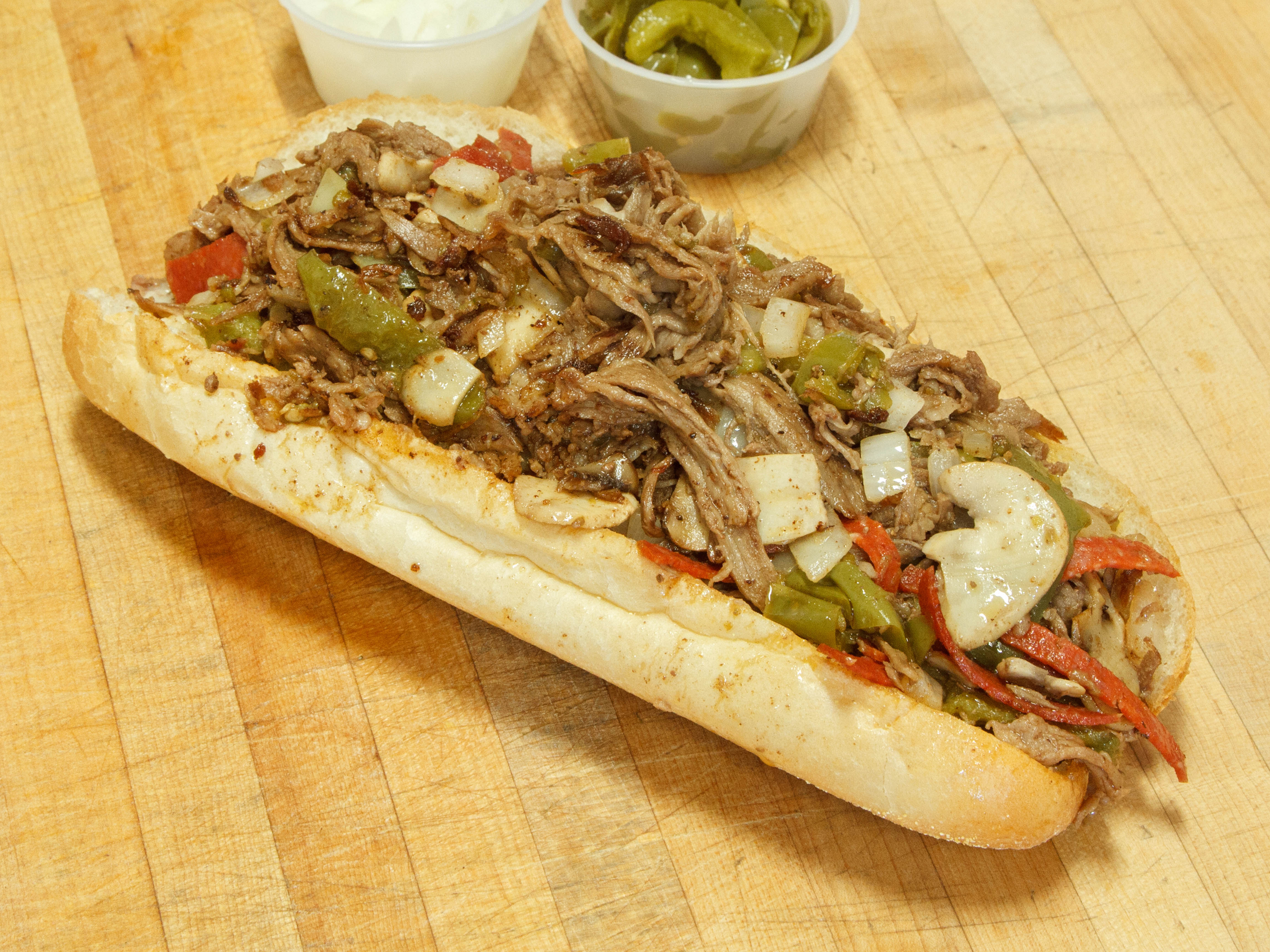 Order Steak Bomb Sub food online from Leone Sub & Pizza store, Somerville on bringmethat.com
