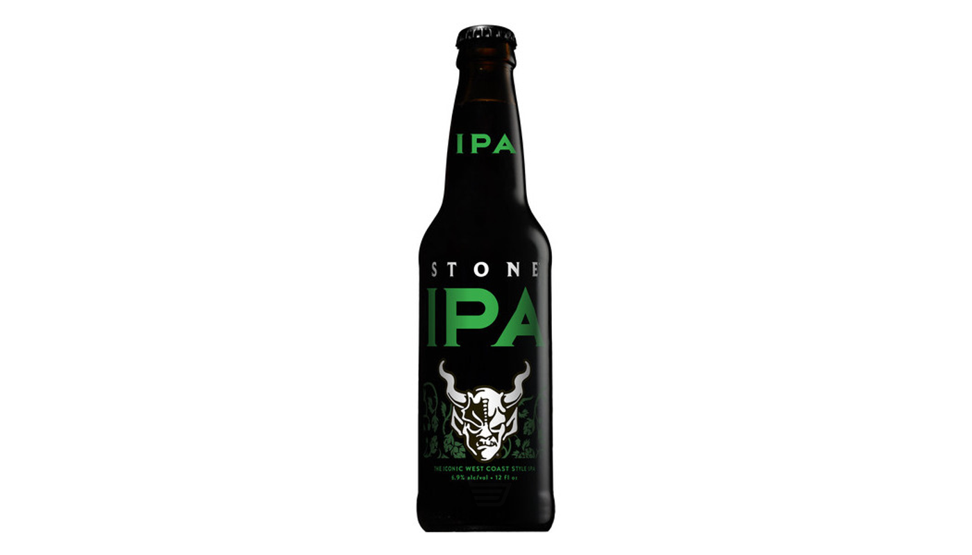 Order Stone India Pale Ale 6 Pack 12 oz Bottles food online from Plaza Market store, Baldwin Park on bringmethat.com
