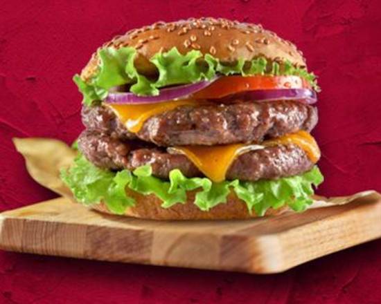 Order Double Cheese Burger food online from Wraps & Apps store, Norristown, on bringmethat.com