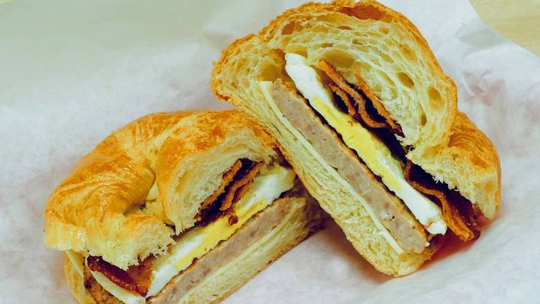 Order Sausage, Egg & Cheese Sandwich food online from Bosa Donuts store, Avondale on bringmethat.com