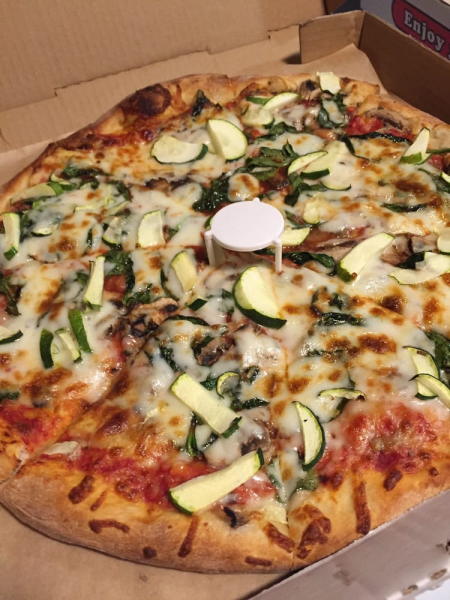 Order 9. Amazon Veggie Special Pizza food online from Viva Italiano Restaurant store, Pacifica on bringmethat.com