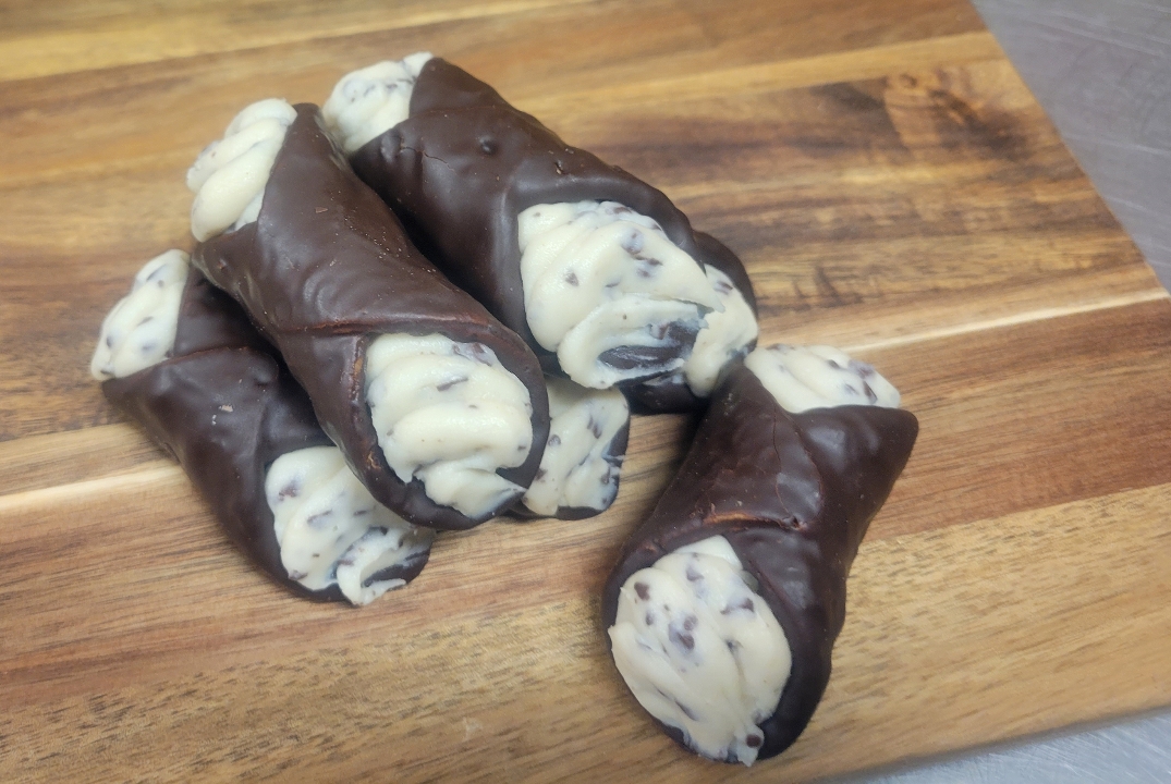 Order 3 Pack Chocolate Mini Cannoli's food online from Sticks & Bricks Wood Fired Pizza store, Erie on bringmethat.com