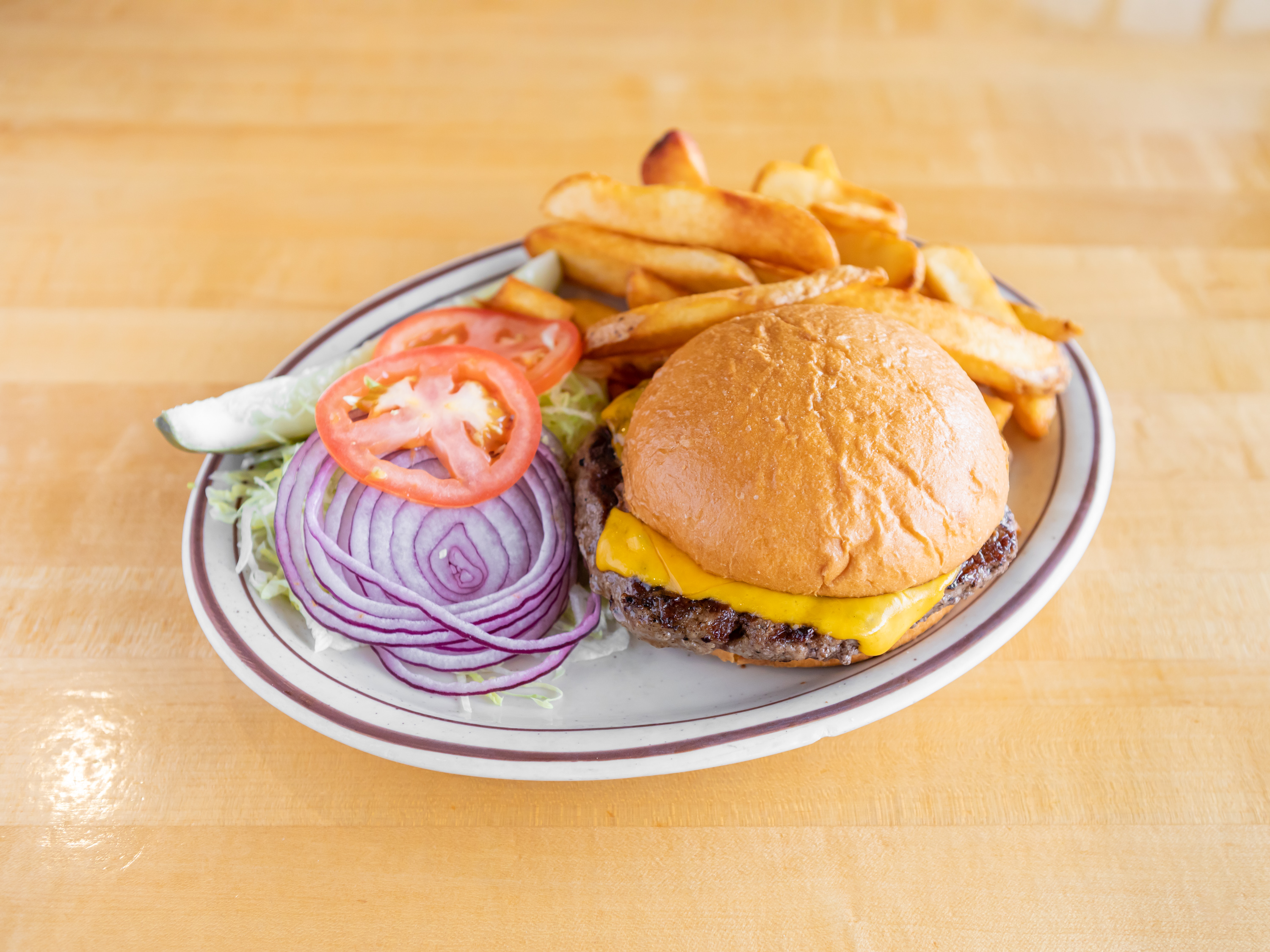 Order Country Fare Blue Ribbon Burger food online from Christy Mae's store, Albuquerque on bringmethat.com