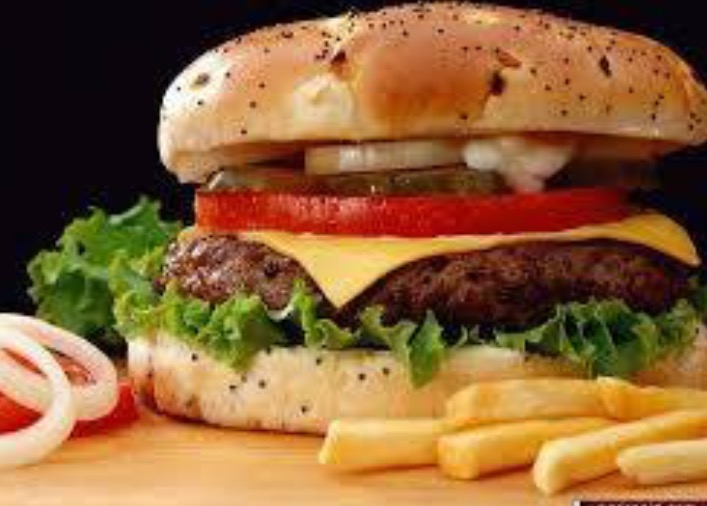 Order *** Cheese burger No Fries food online from Pizza Queen store, Providence on bringmethat.com