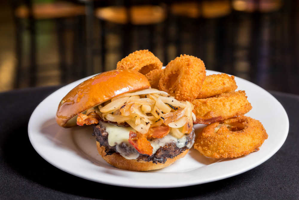 Order Brutus Burger food online from Point Bar and Grill store, Columbus on bringmethat.com
