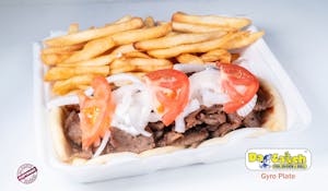 Order GYRO PLATE MEAL food online from Da Catch Fish & Chicken store, Rockford on bringmethat.com