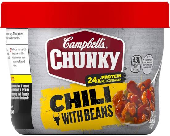 Order Campbells Chili with Beans Soup 15.25 oz food online from Fair Mart store, Philadelphia on bringmethat.com