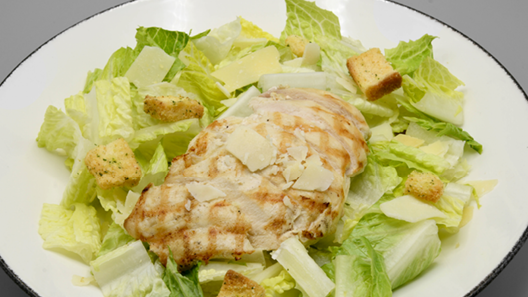 Order Caesar Salad with Grilled Chicken food online from Mitchell's Fish Market store, Livonia on bringmethat.com