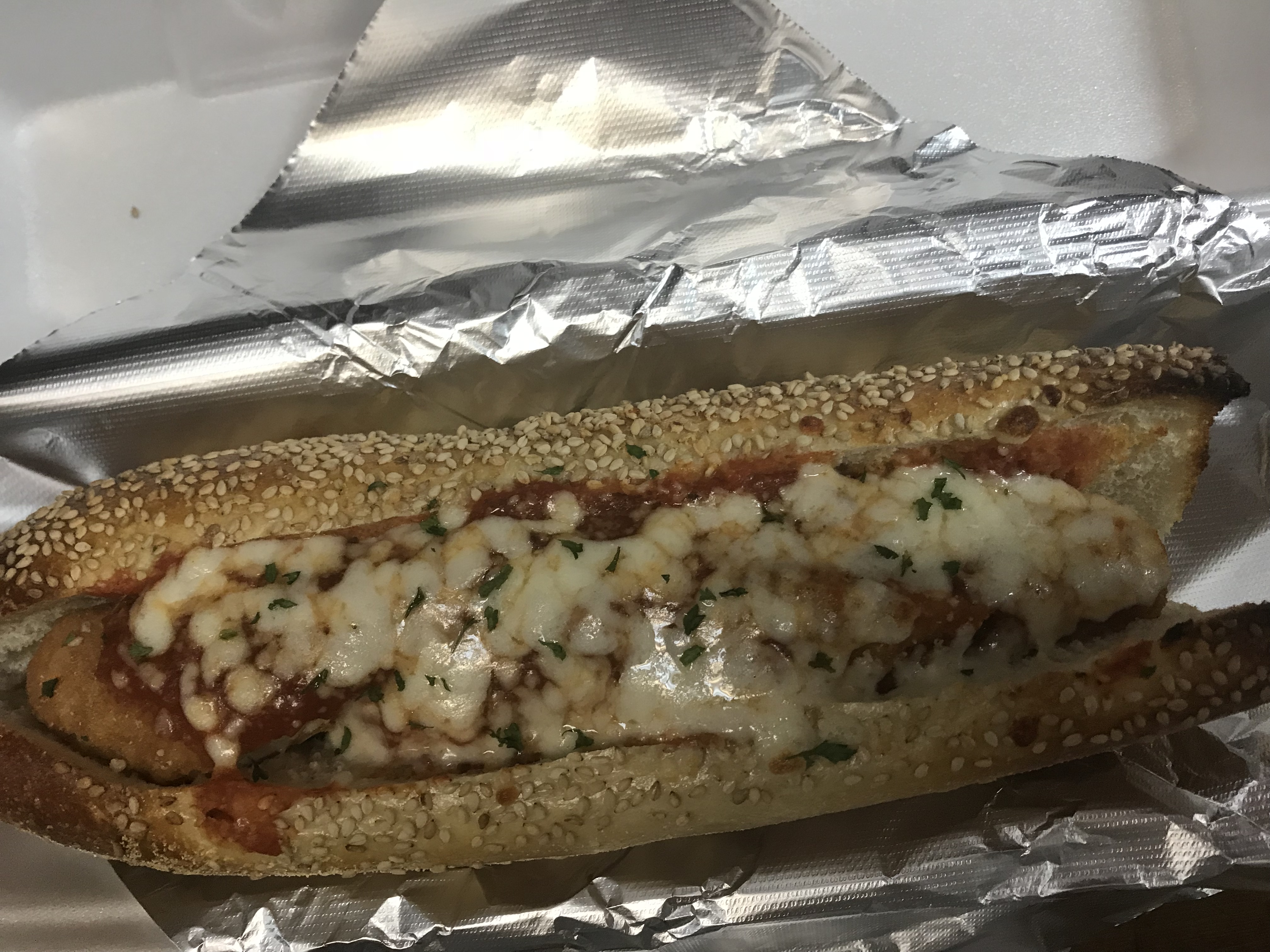 Order Chicken Parmesan Grinder   food online from Township Line Pizza store, Drexel Hill on bringmethat.com