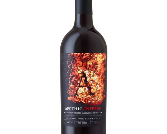 Order Apothic Inferno Red Blend 750mL food online from Newport Wine & Spirits store, Newport Beach on bringmethat.com