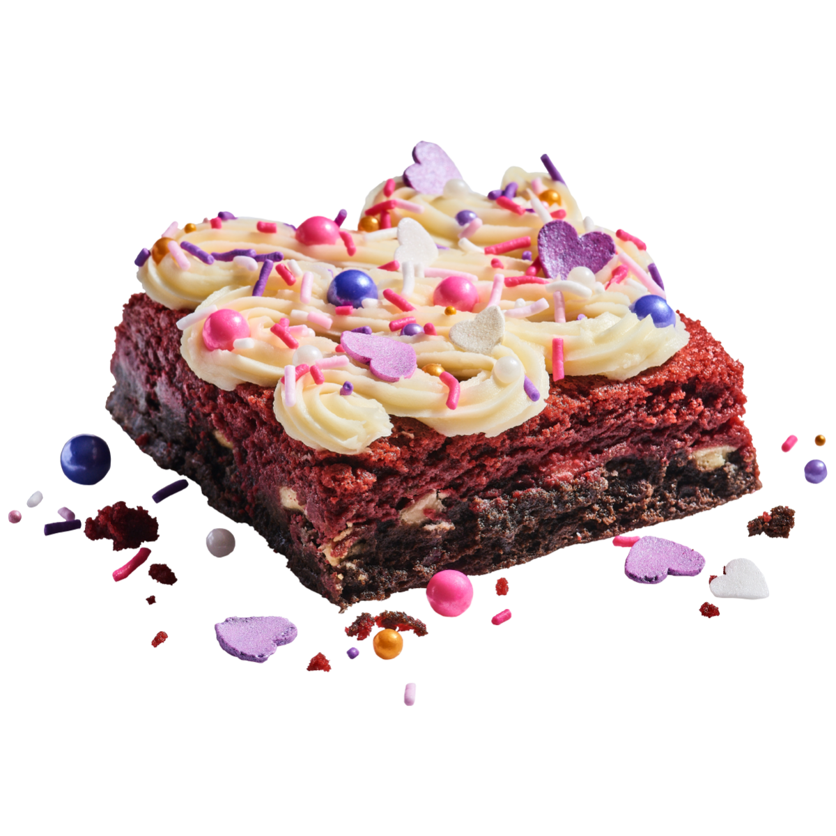 Order Loaded Red Velvet Brookie food online from Insomnia Cookies store, Nacogdoches on bringmethat.com