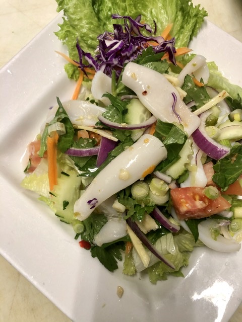 Order Spicy Calamari Salad food online from Thai Eagle Rox store, Los Angeles on bringmethat.com