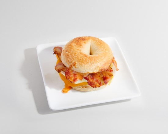 Order Egg, Cheese, & Bacon Bagel food online from Sweetwaters store, Newark on bringmethat.com