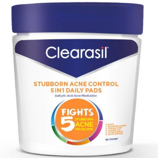 Order Clearasil Ultra 5 in 1 Acne Face Wash Pads, 90 CT food online from CVS store, INGLEWOOD on bringmethat.com