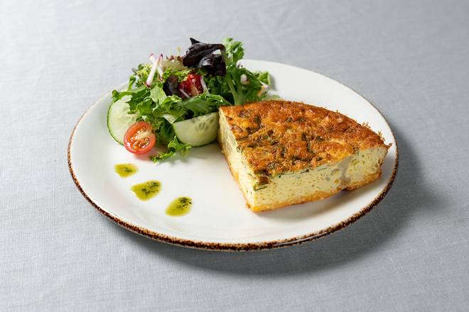 Order Roasted Cauliflower & Cheddar Frittata food online from Le Pain Quotidien store, Greenwich on bringmethat.com