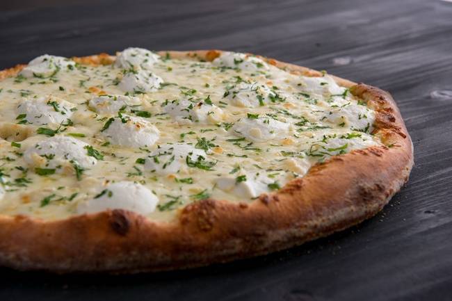 Order White Pizza (12") food online from Chubby Pie store, Los Angeles on bringmethat.com