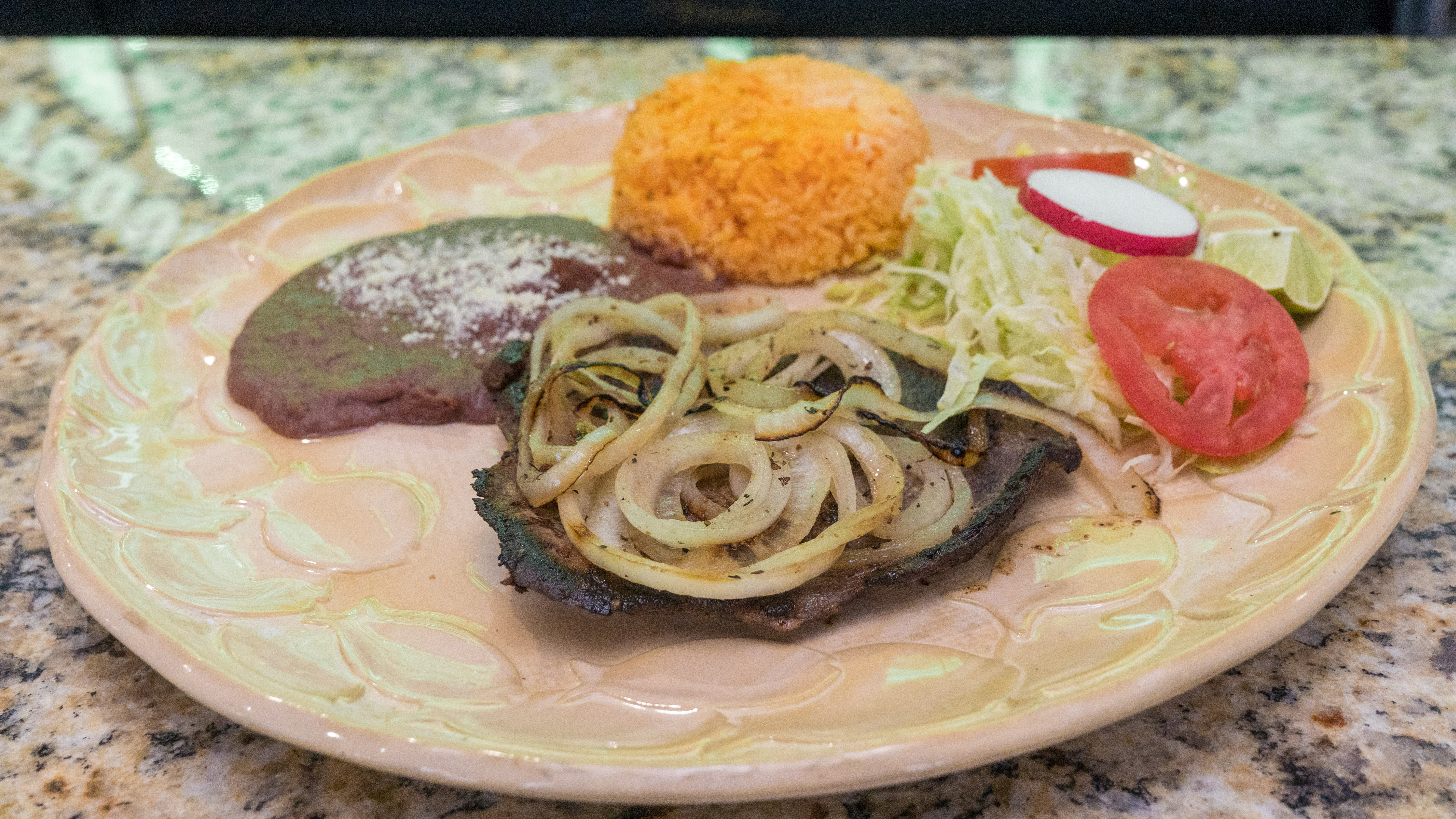 Order Bistec Encebollado food online from Casa Tequila store, Providence on bringmethat.com