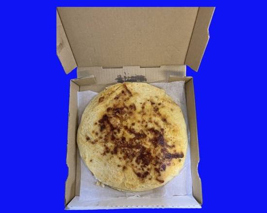 Order Giant Pupusa (Pork, Cheese and Beans Pupusa) food online from Sabrositas Pupusas store, Los Angeles on bringmethat.com