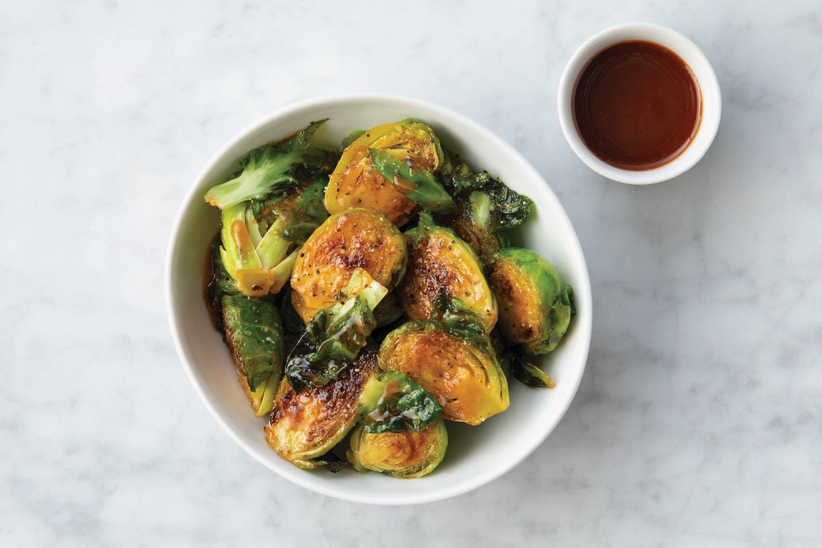 Order Honey Sriracha Brussels Sprouts food online from Greenlight Salads & Bowls store, Boulder on bringmethat.com