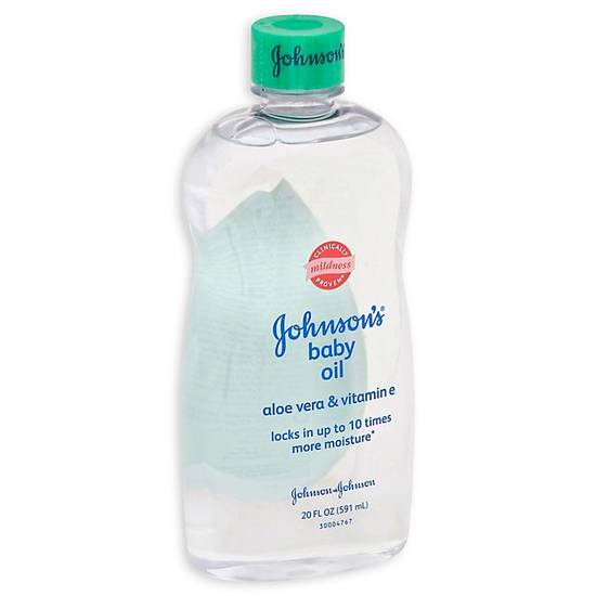 Order Johnson & Johnson® 20 oz. Aloe and Vitamin E Baby Oil food online from Bed Bath &Amp; Beyond store, Hillsborough County on bringmethat.com