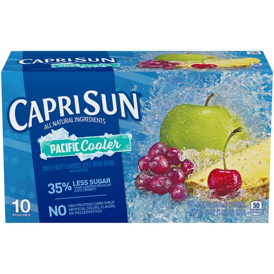 Order Capri Sun Pacific Cooler Mixed Fruit Naturally Flavored Juice Drink Blend (10 ct) food online from Rite Aid store, Grafton on bringmethat.com