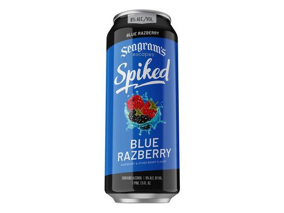 Order Seagram's Escapes Spiked Blue Razberry - 23.5oz Can food online from Jenny Liquors store, Mt Prospect on bringmethat.com