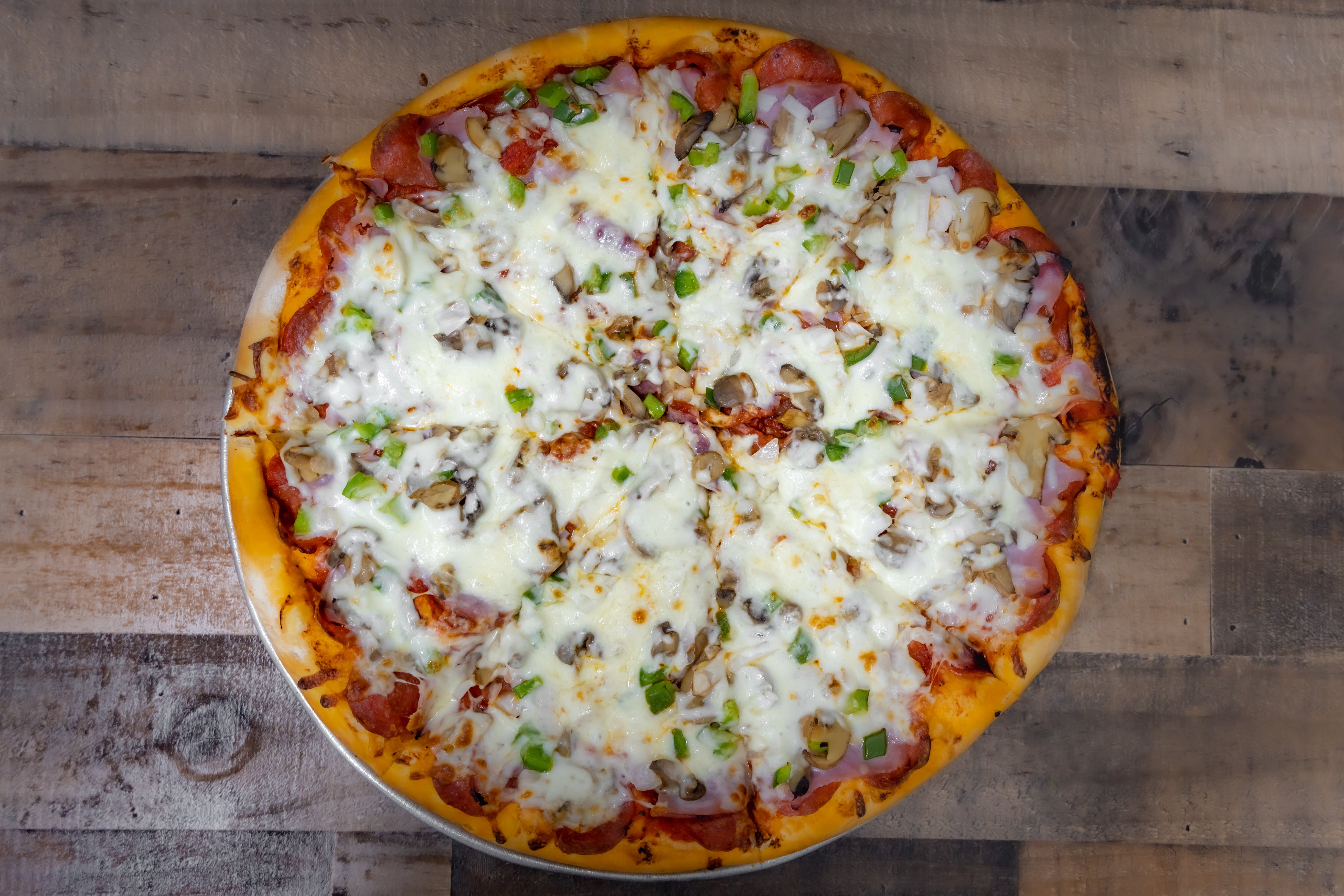 Order House Special Pizza - 8" Personal food online from Fabiano's Grocery & Deli store, Grand Ledge on bringmethat.com