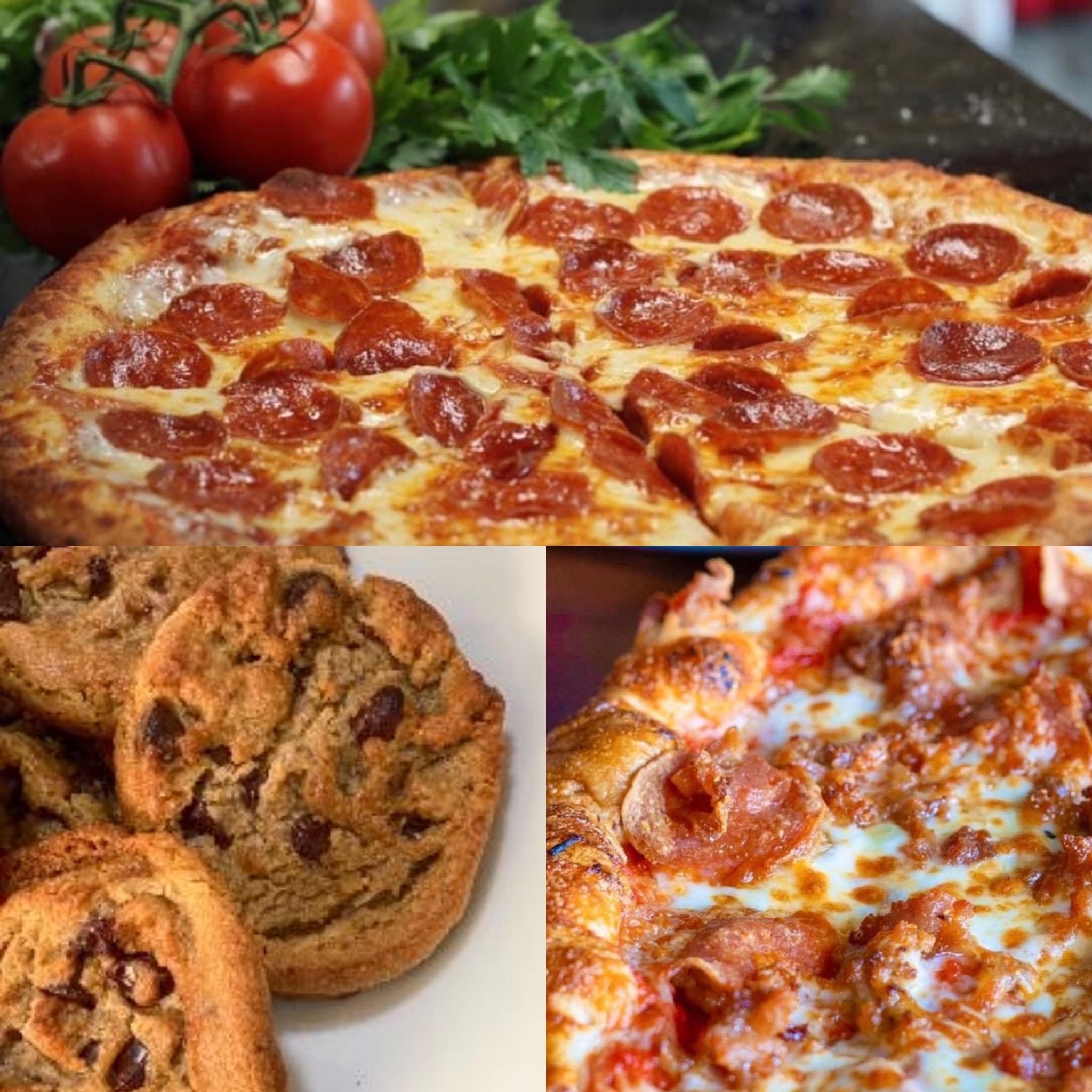 Order 2 10" Small 2 Topping Pizzas & 4 Cookies food online from Super Baked Pizza store, Braselton on bringmethat.com