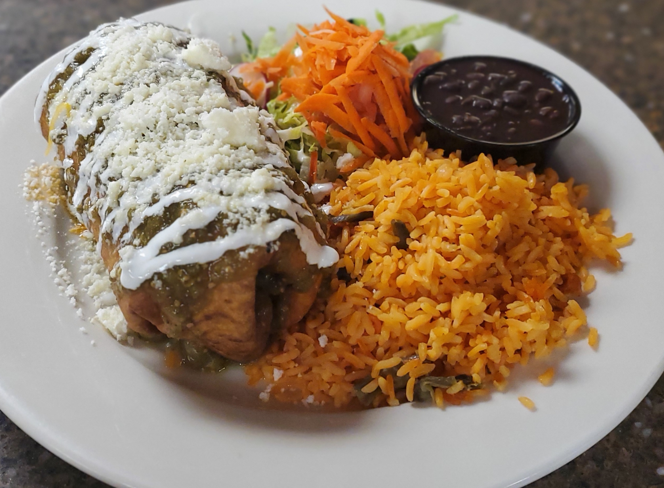 Order Chicken Chimichanga food online from The Avocado Mexican Grill store, Runnemede on bringmethat.com