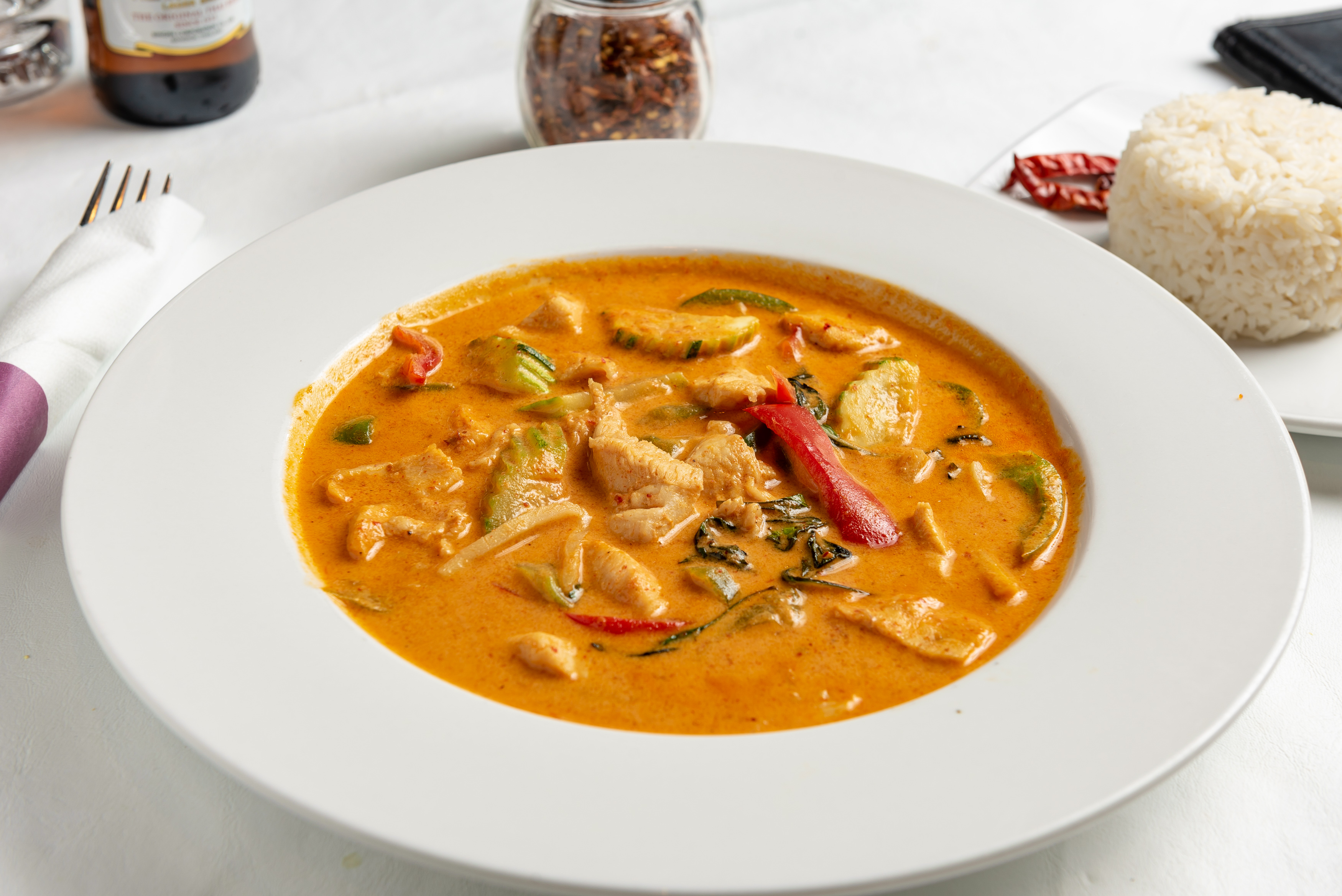 Order Jungle Chicken Curry food online from Phuket Thai Restaurant and Sushi store, Huntsville on bringmethat.com