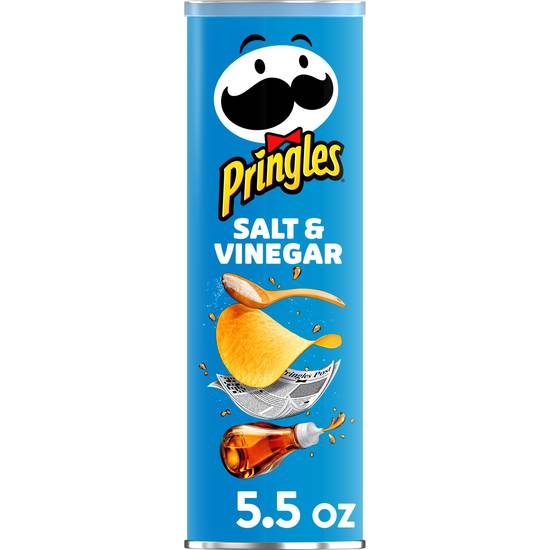 Order Pringles Potato Crisps Chips Salt & Vinegar (5.5 oz) food online from Rite Aid store, Yamhill County on bringmethat.com