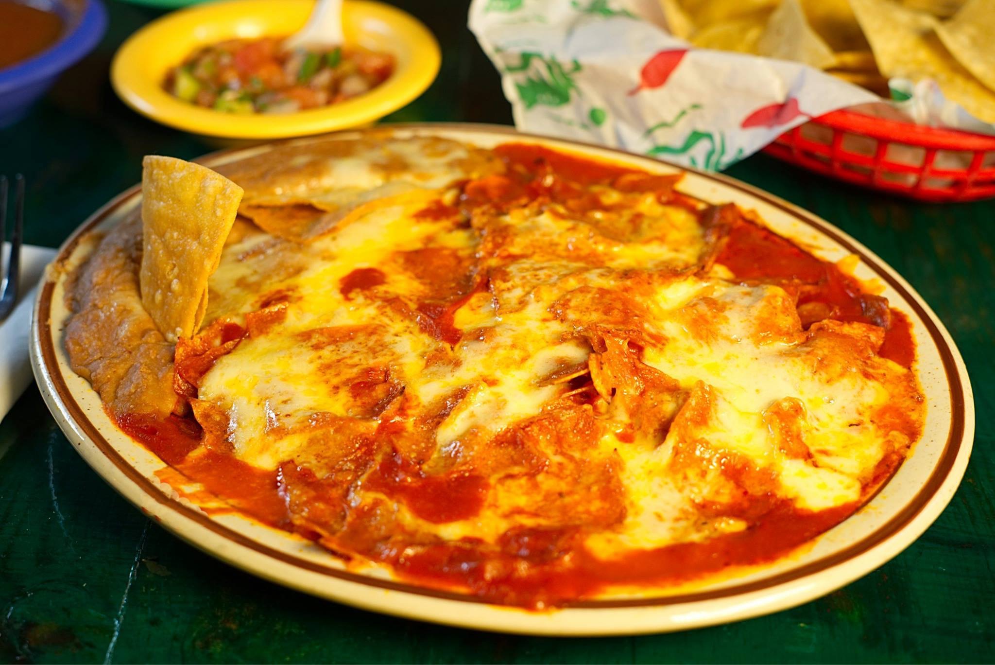 Order Chilaquiles food online from La Morena Restaurant & Cantina store, El Paso on bringmethat.com