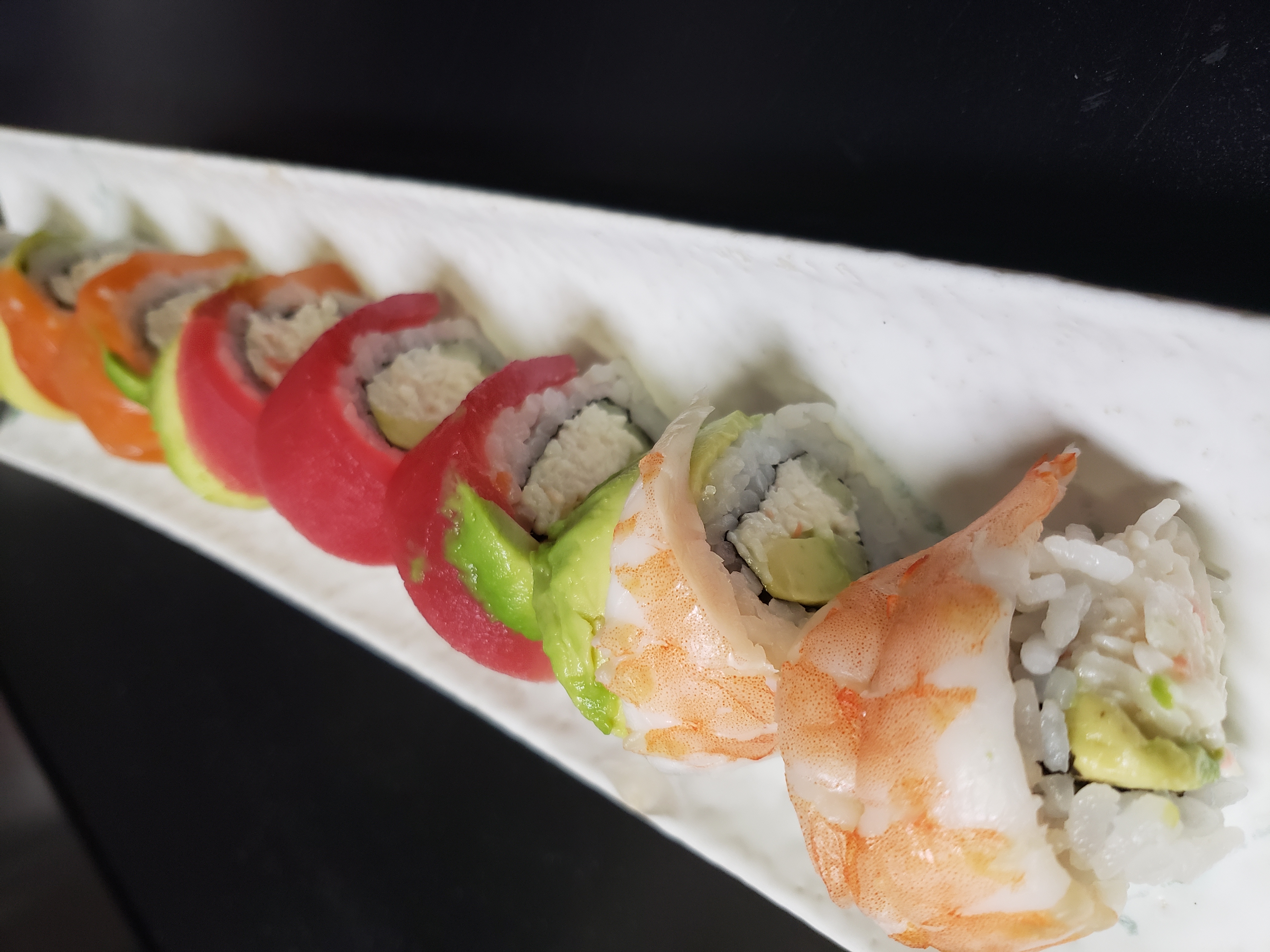 Order Rainbow Roll food online from Maguro Sushi and Ramen store, Chandler on bringmethat.com