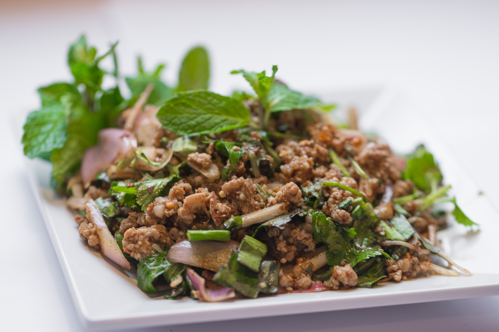 Order Larb Salad food online from Salween Thai Restaurant store, Omaha on bringmethat.com