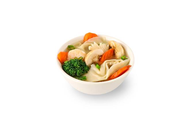 Order MEDIUM WONTON SOUP food online from Pick Up Stix store, San Pedro on bringmethat.com