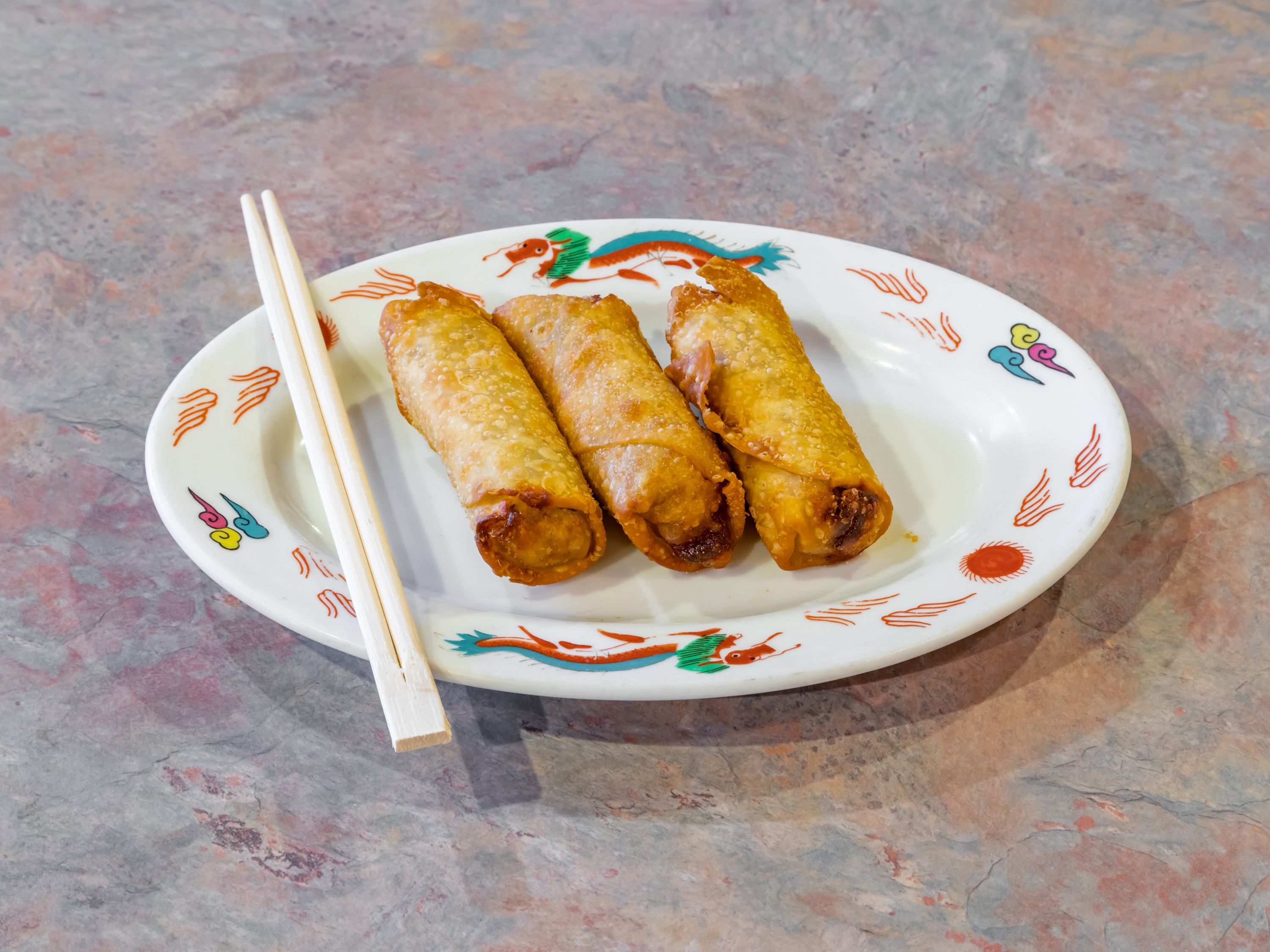 Order 4 Vegetable Egg Rolls food online from Dragon Palace store, Phoenix on bringmethat.com